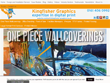 Tablet Screenshot of kingfisher-graphics.co.uk